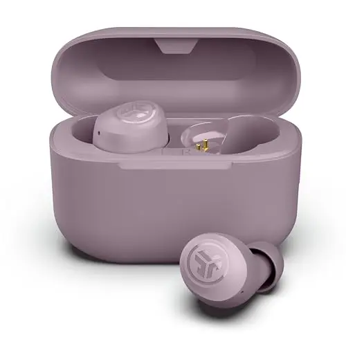 JLab Go Air Pop+ In Ear Kopfhörer - Kabellos, 35+ Std. Akku, Mikrofon, USB-C Ladebox, Dual Connect, EQ3 Sound, Malve