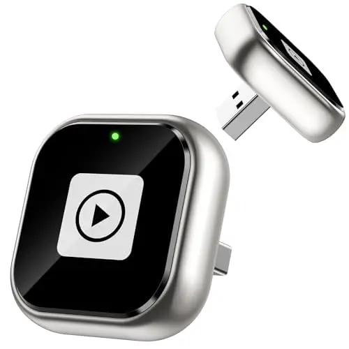 ENOMIR Wireless CarPlay Adapter, Plug & Play für Android und iOS, kabelloses CarPlay und Android Auto
