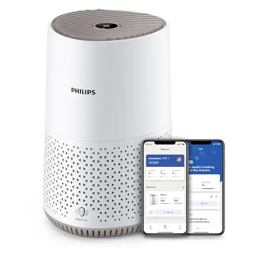 Philips Luftreiniger 600 Serie, Weiß für Räume bis 44 m²