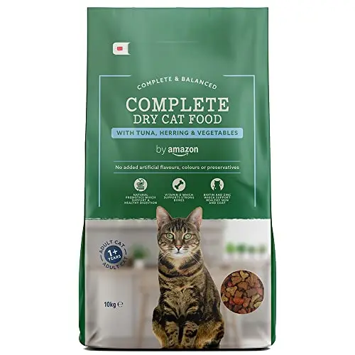 Amazon Trockenfutter für Katzen mit Thunfisch und Hering, 10 kg