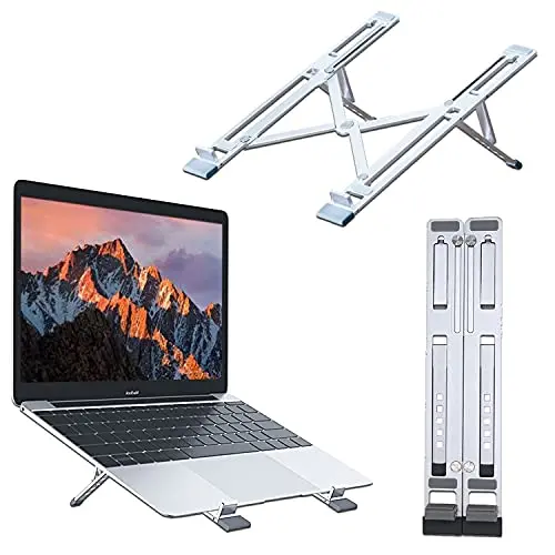 KLIM Steady - Laptop- und Tabletständer aus Aluminium, verstellbar, für Geräte bis 15,6 Zoll