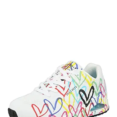 Skechers UNO-Spread The Love Sneakers Damen, Weiß, 35 EU