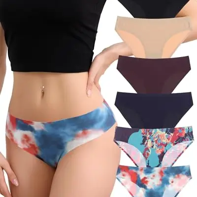 Aijolen Damen Nahtlose Hipsters Slips Bequeme Unterwäsche im Mehrpack S-XL