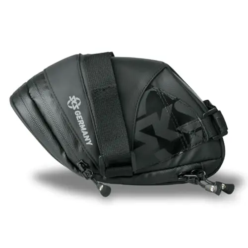 SKS GERMANY Explorer Straps 1800 Fahrradtasche, wasserabweisend, ergonomischer Reißverschluss, 1,8 l, schwarz