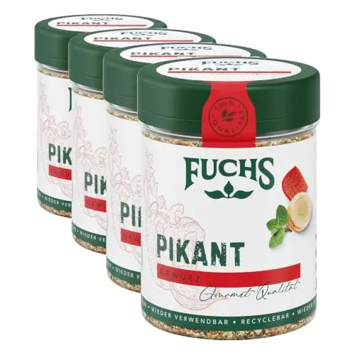 Fuchs Gewürze Pikantes Allround-Gewürz ohne Salz, 60 g in nachhaltiger Dose, ideal für Rührei oder Steak