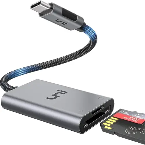 USB C SD Kartenleser für iPhone 15, Galaxy S, MacBook Pro/Air, iPad Pro/Air, Surface Book
