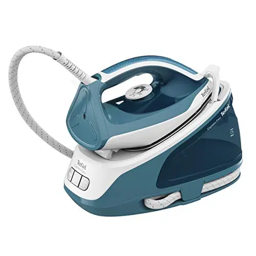 Tefal Dampfbügelstation Express Easy, 5,8 bar, 350 g/min Dampfstoß, automatische Abschaltung, weiß/türkis