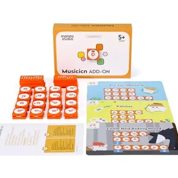 MatataStudio Musiker-Erweiterung Set für programmierbare Roboter – Lernspielzeug für Kinder ab 4 Jahren
