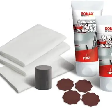 SONAX KratzerEntferner Set (50 ml) zur Beseitigung von Kratzern in Lacken
