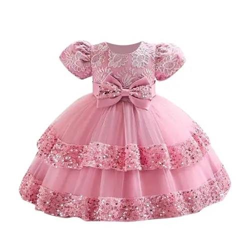 Belovecol Festliches Kleid für Mädchen - Geburtstag, Party, Taufe