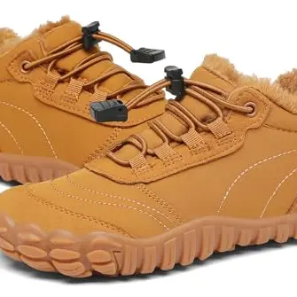 SAGUARO Kinder Winter Barfußschuhe gefüttert rutschfest 28EU