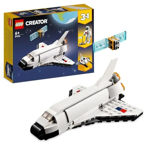 LEGO Creator 3in1 Spaceshuttle Spielzeug für Kinder ab 6 Jahre – Kreatives Geschenk für Jungen und Mädchen