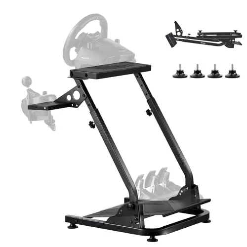 VEVOR verstellbarer & faltbarer Lenkradständer für Logitech G29 G27 G920 G923 & Thrustmaster T300RS T248 Gaming Cockpit