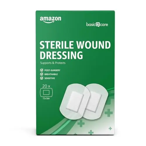 Amazon Basics Sterile Wundauflagen, 20 Pflaster