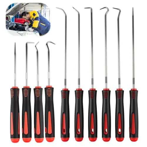Hulvyzu 10-teiliges Mini Präzisions-Haken Set für O-Ringe und Schläuche