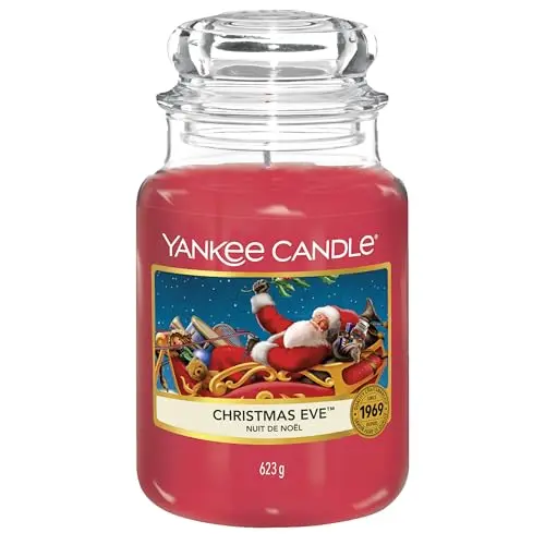 Yankee Candle Duftkerze im Glas Christmas Eve – lange Brenndauer bis zu 150 Stunden – Perfektes Geschenk für Frauen