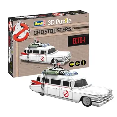Revell 3D Puzzle Ghostbusters Ecto-1 | Offiziell Lizenziert | 120 Teile | Ideal für Fans und Sammler | Ab 10 Jahren