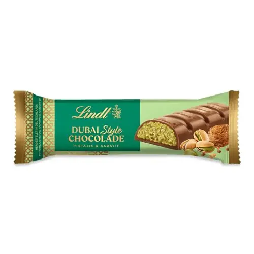 Lindt Dubai Style Riegel 40g mit Vollmilch-Schokolade und Pistazien-Creme