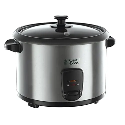 Russell Hobbs Reiskocher 1,8l mit Dampfgarer und Warmhaltefunktion, Schongarer für Gemüse und Fisch