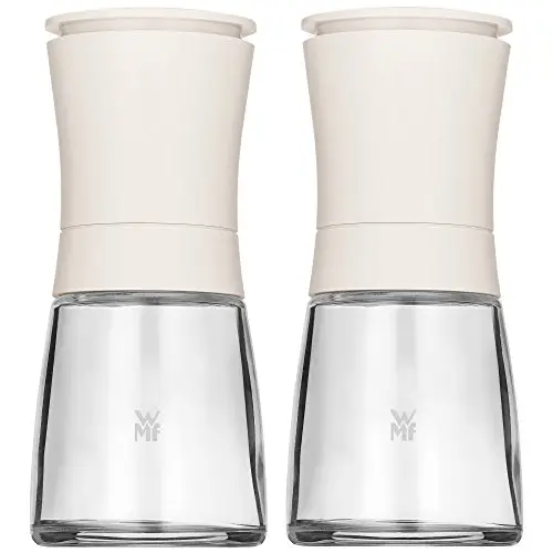 WMF Trend Mühlenset 2-tlg., Salz- und Pfeffermühle, weiß, mit Glasbehälter