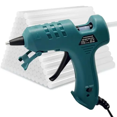 Feuerfeste 50W Heißklebepistole mit 80 Klebesticks für DIY und Reparaturen - MAXDONE