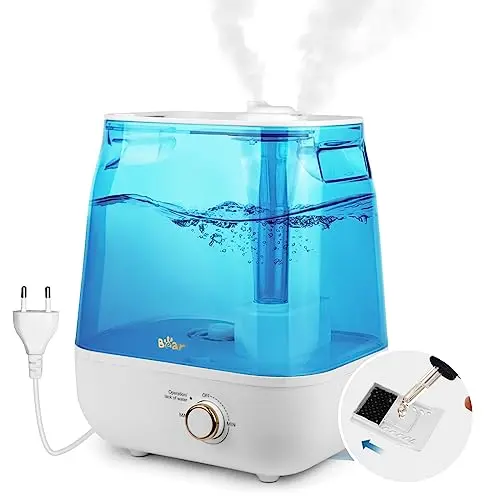 Bear 6L Luftbefeuchter mit Tragegriff und Aromatherapie, 360° Dampfdüse, ultraleise