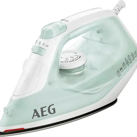 AEG DB 1740LG Bügeleisen mit 2400 W und Keramiksohle, hellgrün/weiß