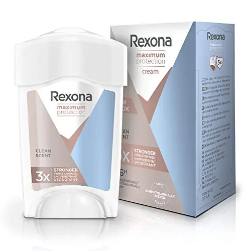 Rexona Women Maximum Protection Deo Creme Clean Scent 45 ml – 96 Stunden Schutz gegen Schwitzen