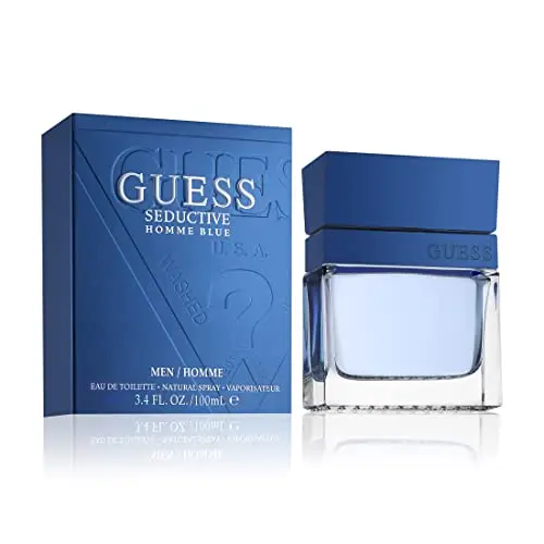 GUESS Seductive Blue Eau de Toilette für Herren, 100 ml - Frischer und würziger Duft