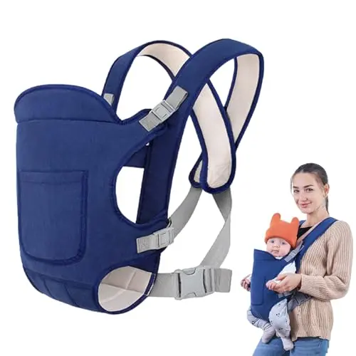 Verstellbares Baby Tragetuch für Neugeborene und Kleinkinder bis 15 kg, einfach anzuziehen für Mütter und Väter