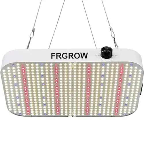 FRGROW 130W LED Pflanzenlampe Dimmbar, 12000 Lumen Vollspektrum für 60x60CM Growzelt