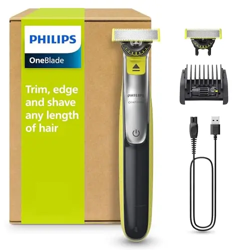 PHILIPS OneBlade 360 Face Rasierer & Trimmer, 5-in-1, Nass & Trocken, Akku & USB, für Gesicht