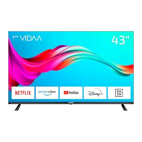 DYON Smart 43 VX - 43 Zoll Full-HD Smart TV mit App Store, Prime Video, Netflix, YouTube, DAZN und Disney+