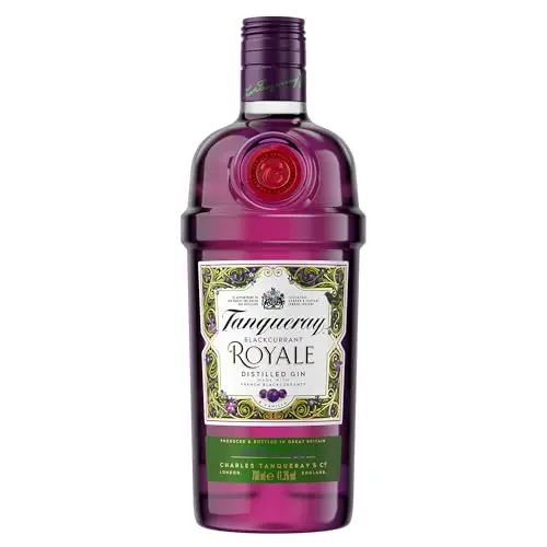 Tanqueray Blackcurrant Royale Gin | Johannisbeer-Aroma | Ideal für Gin Tonic & Cocktails | 41,3% vol | 700ml