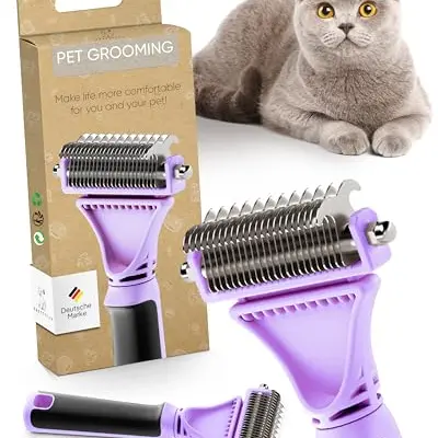 Pretty Paw Katzenbürste für empfindliche Katzen – Schonende Fellpflege mit Massageeffekt