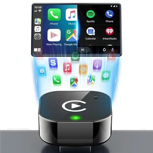 2-in-1 Wireless CarPlay & Android Auto Adapter für Autos ab 2016, kabellos, Plug & Play, schnelle Verbindung