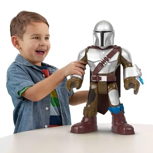 Fisher-Price Imaginext STAR WARS The Mandalorian Figur, ca. 42 cm, beweglich, ab 3 Jahren