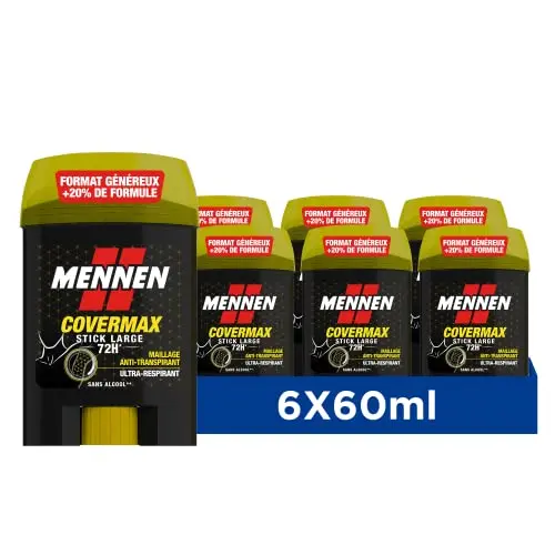Mennen Covermax Anti-Schweiß für Herren, 72 Stunden Schutz, breiter Stick