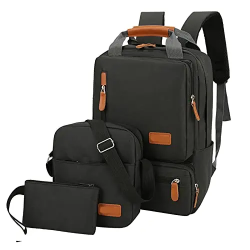 Laptoprucksack Set für Damen und Herren, bis 14,5 Zoll, Rot