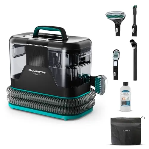 Rowenta Clean It Tragbarer Teppichreiniger, Schnelle Reinigung, Abnehmbarer Tank, 750 Watt, Grün/Schwarz