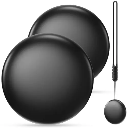 2er Pack Smart GPS Tracker – Schlüssel, Koffer, Taschen, globales Tracking, iOS 14.5+, austauschbarer Akku