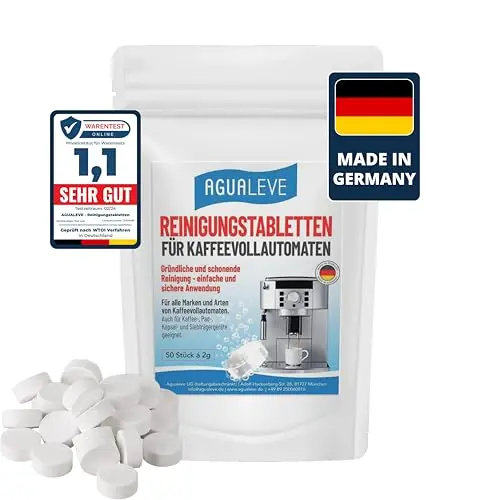 Reinigungstabletten 50 Stück für Kaffeevollautomaten und Kaffeemaschinen | Made in Germany