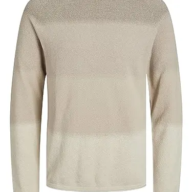 JACK & JONES Herren Strickpullover Rundhals Basic Langarm Baumwolle