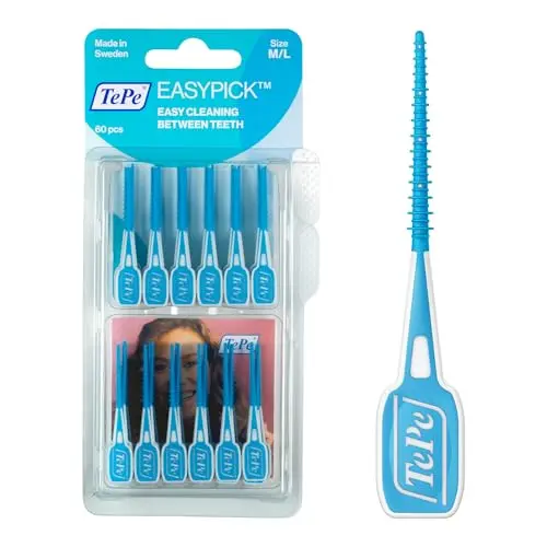 TePe EasyPick Dental Picks Blau Größe M-L 60 Stück