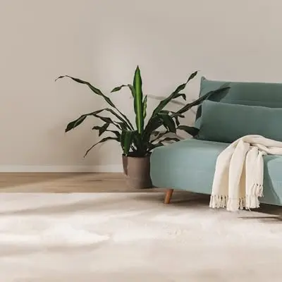 benuta Basic Furry Teppich - Beige 140x200 cm - Weich und Waschbar - Für Fußbodenheizung geeignet