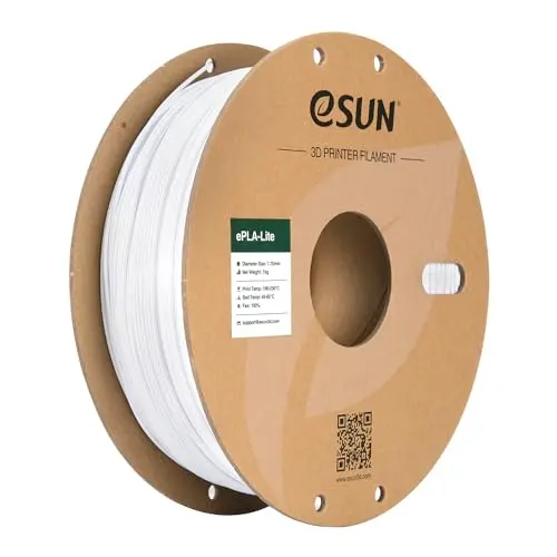 eSUN PLA Filament 1.75mm – 1KG Spule Kühles Weiß für 3D Drucker