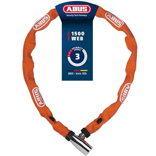 Abus Kettenschloss 1500/60 Web Orange - 60 cm