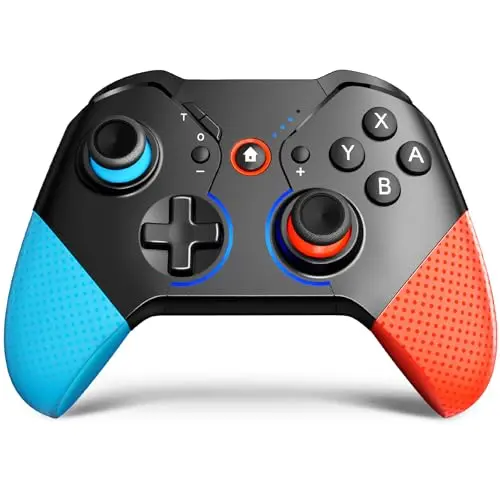 ISENPENK Wireless Switch Controller mit RGB Licht und Turbo-Funktion für Kinder und Erwachsene