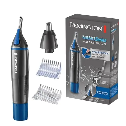 Remington Multi-Haarschneidemaschine NE3850 mit Trimmer für Nasen, Ohren und Augenbrauen, inkl. 2 Aufsteckkämme