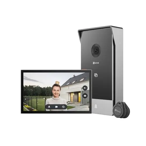 EZVIZ 2K Video Türsprechanlage mit Kamera und Türöffner, 2-Wege-Audio, für den Außenbereich CP7